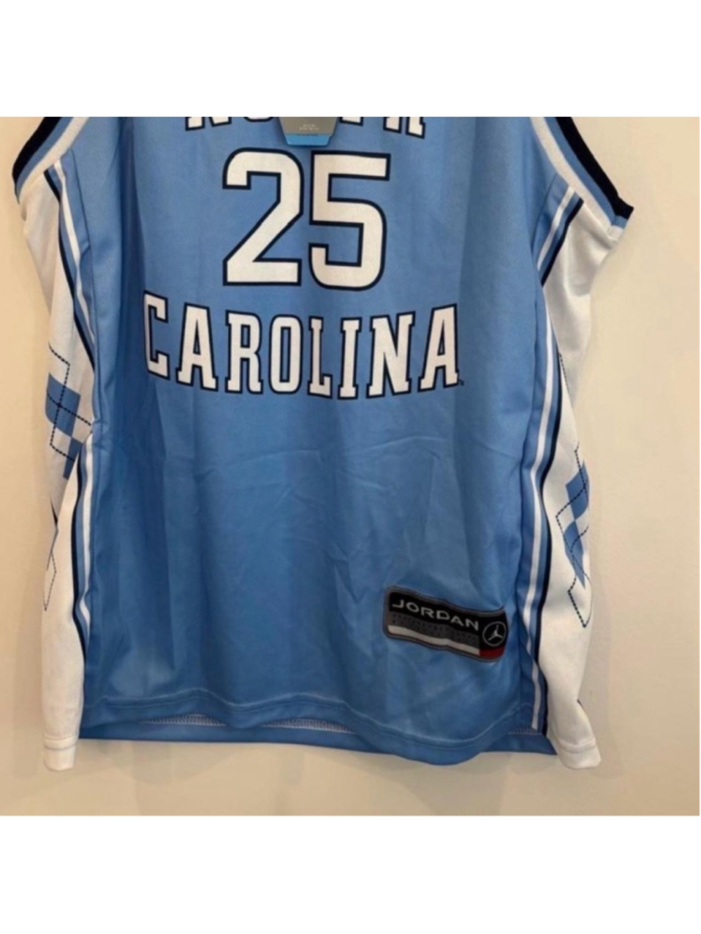 Vintage 2001 Jordan UNC Tar Heels #25 Jersey Shorts Set L NWT NCAA #A60

Officia